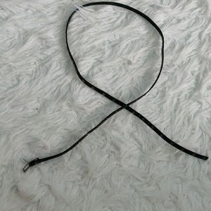 Black thin studded belt